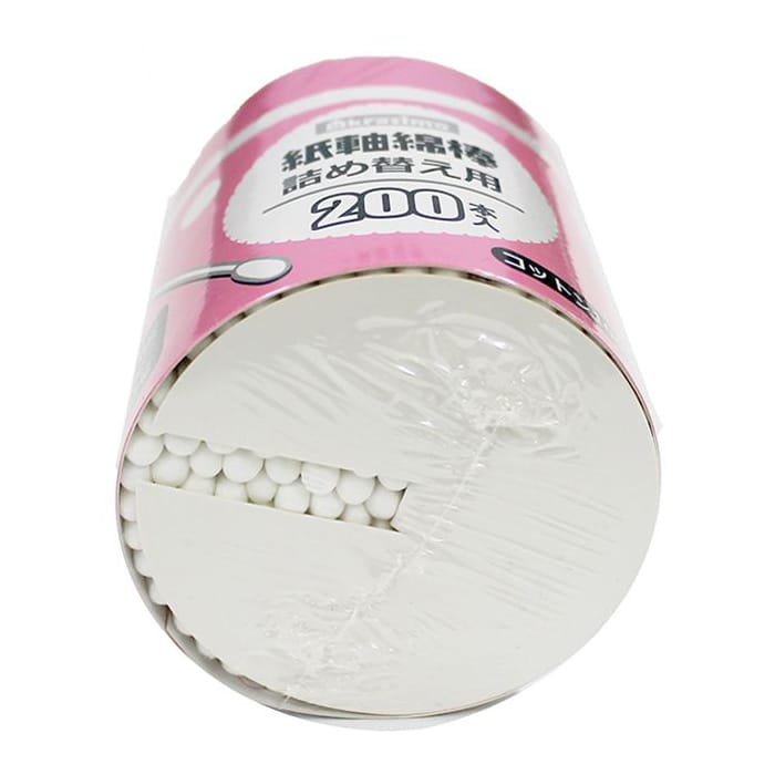 ジャパンプレミアム 紙軸綿棒 詰め替え用 200本入 95718229 1袋（ご注文単位10袋）【直送品】