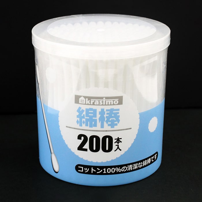 ジャパンプレミアム プラ軸綿棒 200本入 95718329 1袋（ご注文単位10袋）【直送品】