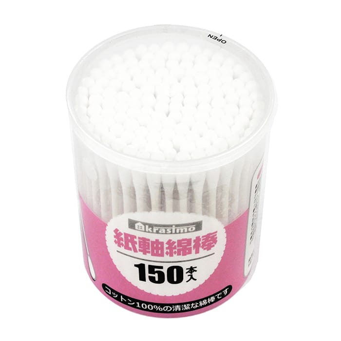 ジャパンプレミアム 紙軸綿棒 150本入 95718429 1袋（ご注文単位12袋）【直送品】