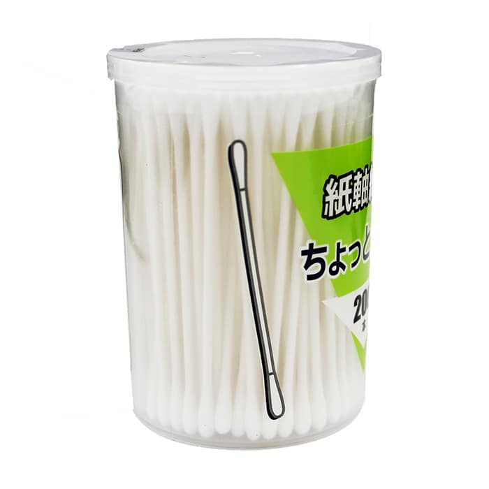 ジャパンプレミアム 紙軸綿棒 ちょっと細め 200本入 95718529 1袋（ご注文単位10袋）【直送品】