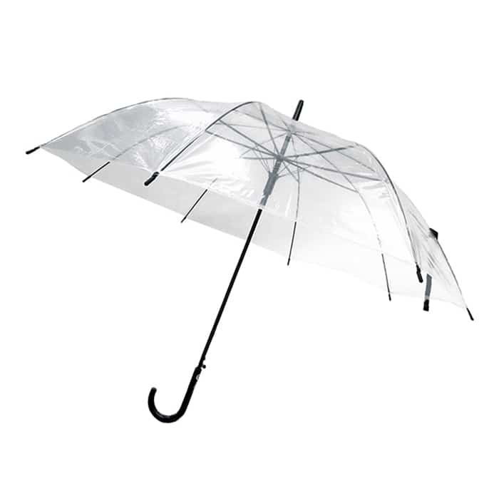 ジャパンプレミアム 透明ジャンプ傘 63cm B9578528 1個（ご注文単位10個）【直送品】