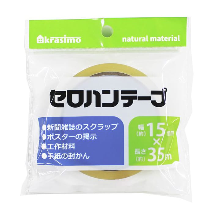 ジャパンプレミアム セロハンテープ 15mm×35m 95843224 1個（ご注文単位10個）【直送品】