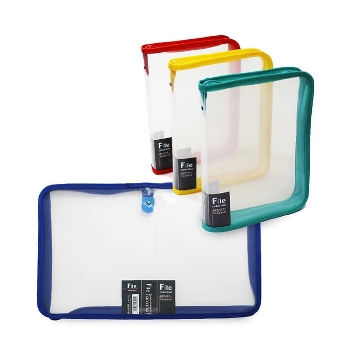 ジャパンプレミアム B5ファスナーファイルケース 95851515 1個（ご注文単位12個）【直送品】