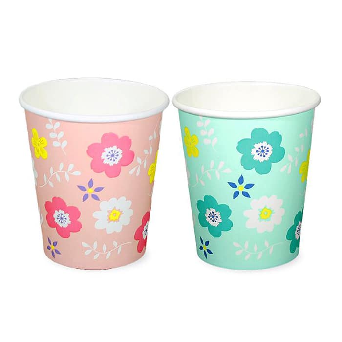 ジャパンプレミアム ペーパーカップ フラワー 24個入 200ml 96930426 1袋（ご注文単位10袋）【直送品】