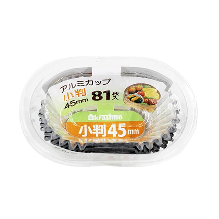 ジャパンプレミアム アルミカップ 小判 45mm 81枚入 96961401 1袋（ご注文単位10袋）【直送品】