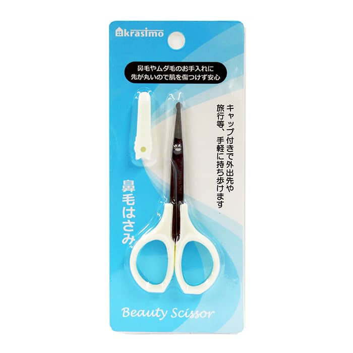 ジャパンプレミアム 鼻毛はさみ キャップ付 98908929 1個(ご注文単位10個)【直送品】