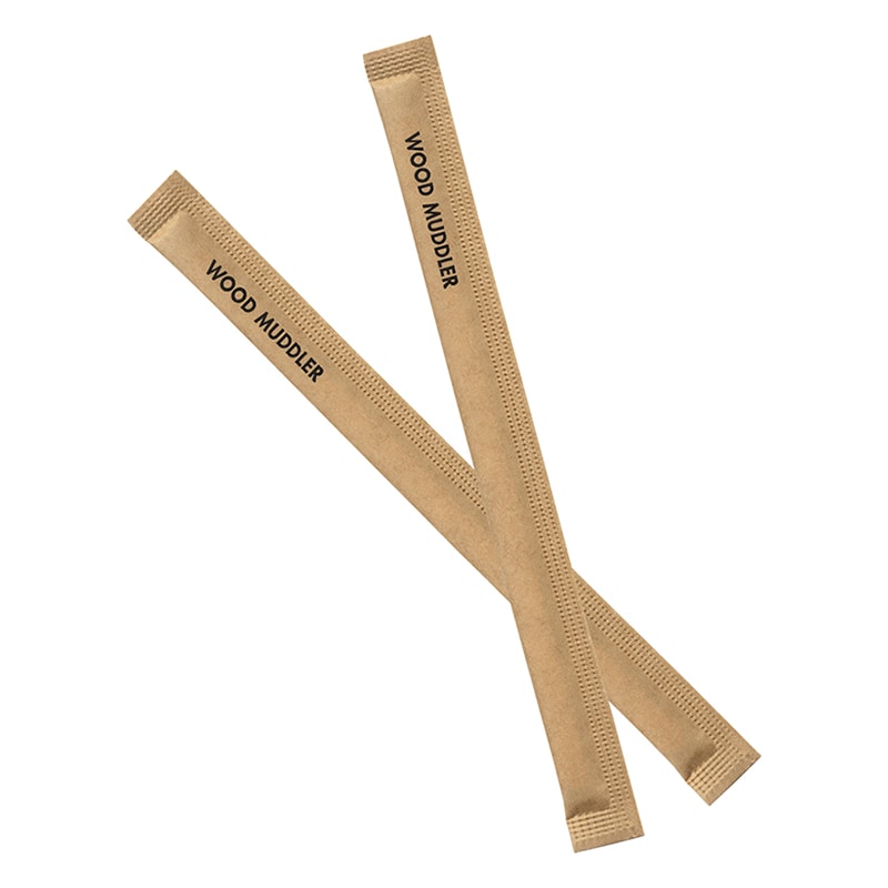 長井紙業 ウッドマドラー 完封紙包装 200本/袋（ご注文単位50袋）【直送品】