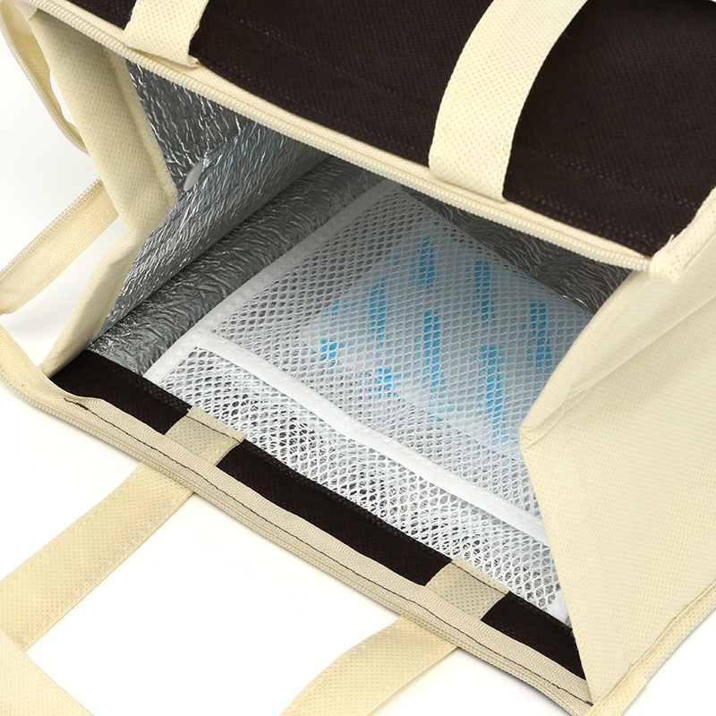 SWAN 不織布保冷バッグ S ブラウン 5枚/袋