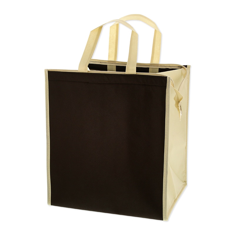 SWAN 不織布保冷バッグ M ブラウン 5枚/袋