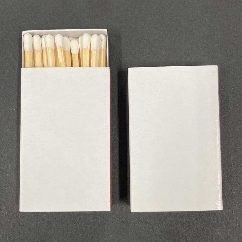 神戸マッチ ボックスマッチ 寸二型　6g 白無地 1個（ご注文単位500個）【直送品】