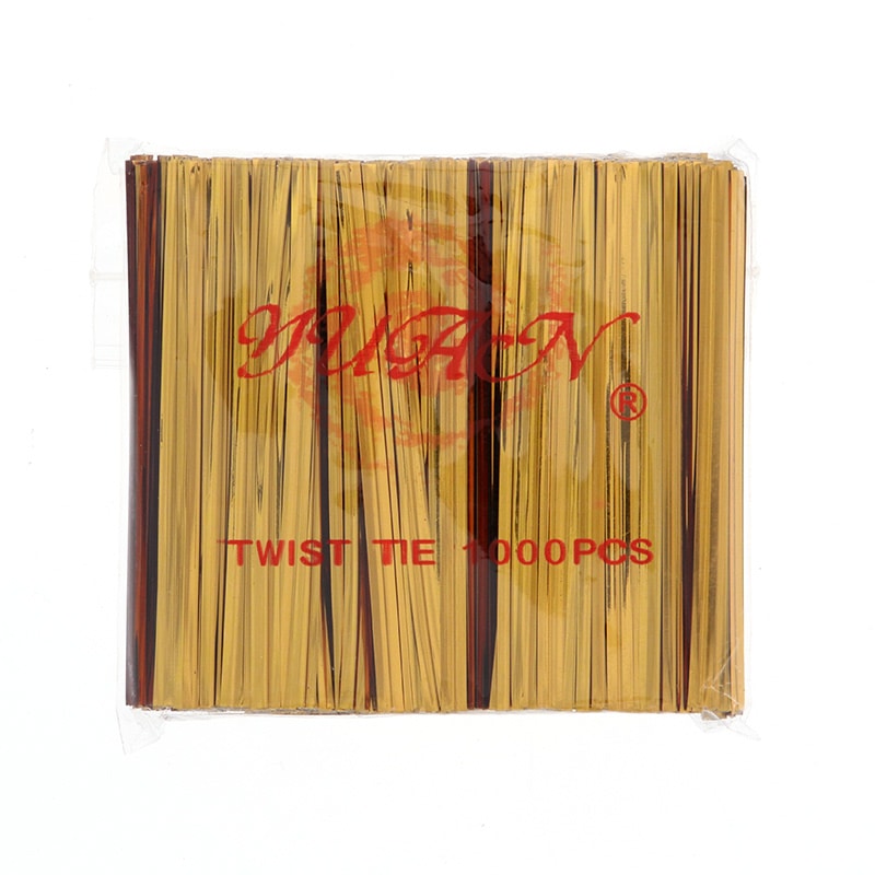 SWAN カラータイ 4mm幅×8cm ゴールド 1000本/束