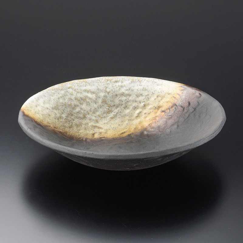 山万 01108-660 コゲ窯変11.5大鉢(信楽焼) 1個（ご注文単位1個）【直送品】