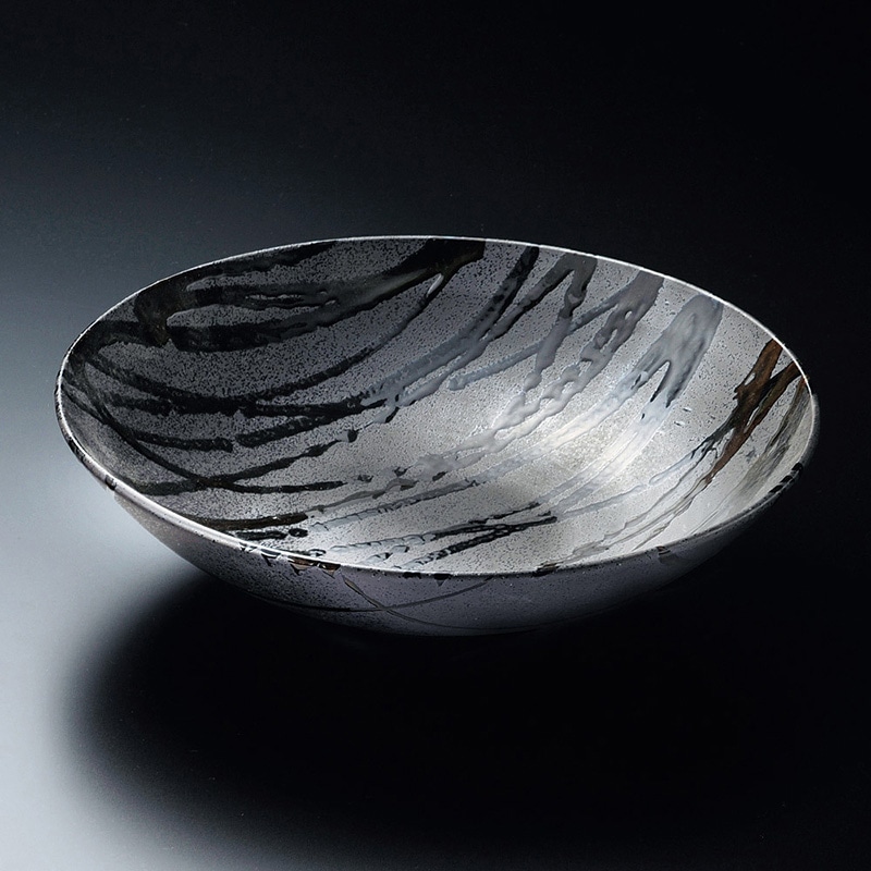 山万 01303-470 黒伊賀十草流10.0大鉢  1個（ご注文単位1個）【直送品】