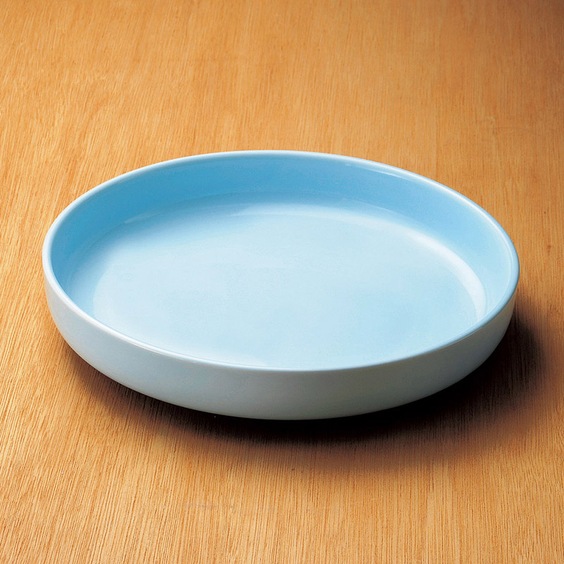 山万 01307-650 青地10号盛鉢(萬古焼)  1個（ご注文単位1個）【直送品】