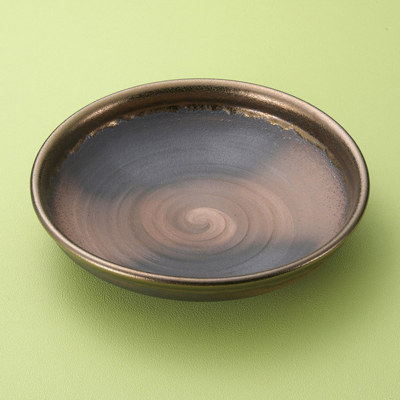 山万 01410-650 金彩10号盛鉢(萬古焼)  1個（ご注文単位1個）【直送品】