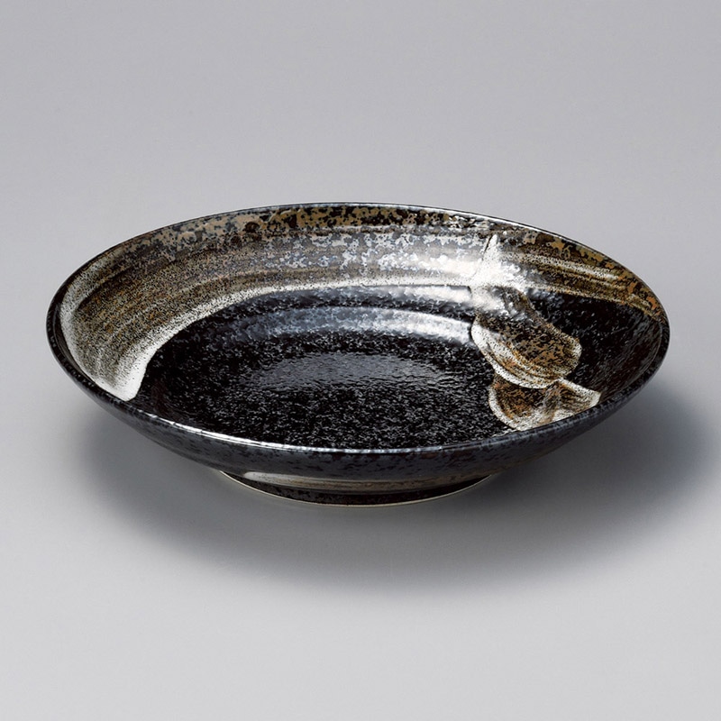 山万 01704-310 明世荒刷毛9.5盛皿  1個（ご注文単位1個）【直送品】