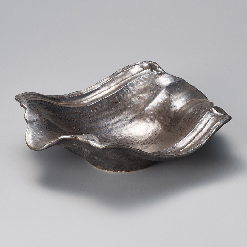 山万 01607-460 金結晶両上がり9.5寸鉢  1個（ご注文単位1個）【直送品】