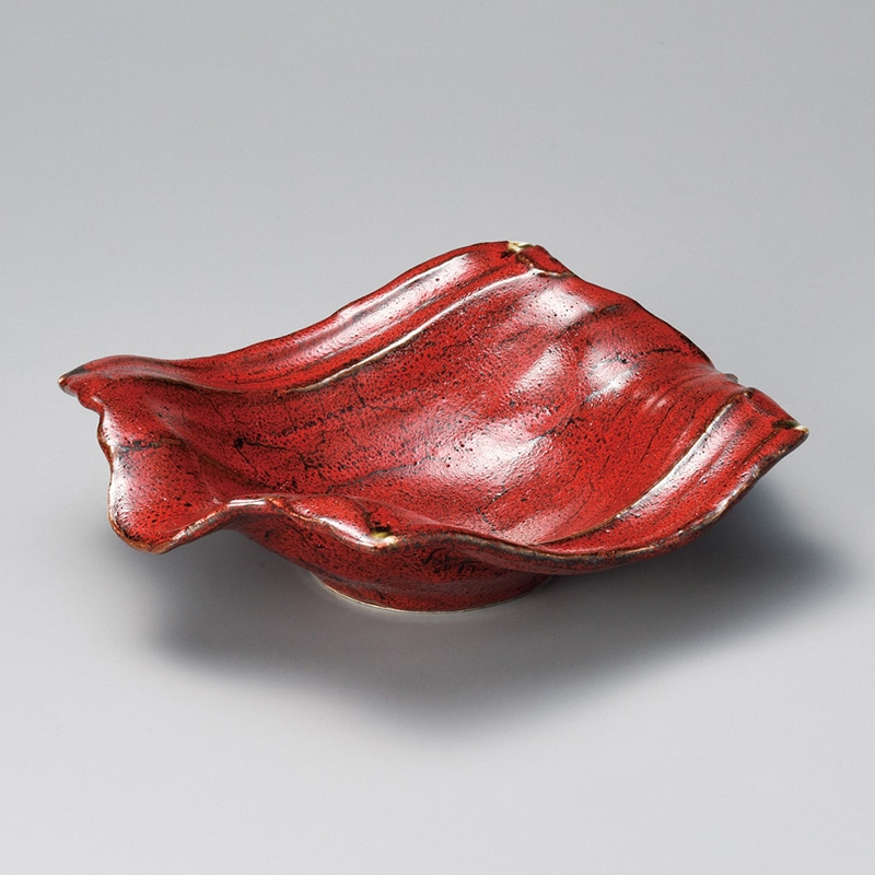 山万 01604-140 紅柚子天目両上り9.5鉢  1個（ご注文単位1個）【直送品】