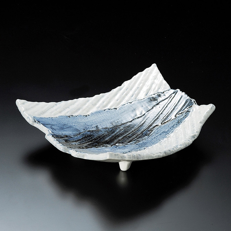 山万 01902-140 呉須濃変形8.5鉢  1個（ご注文単位1個）【直送品】