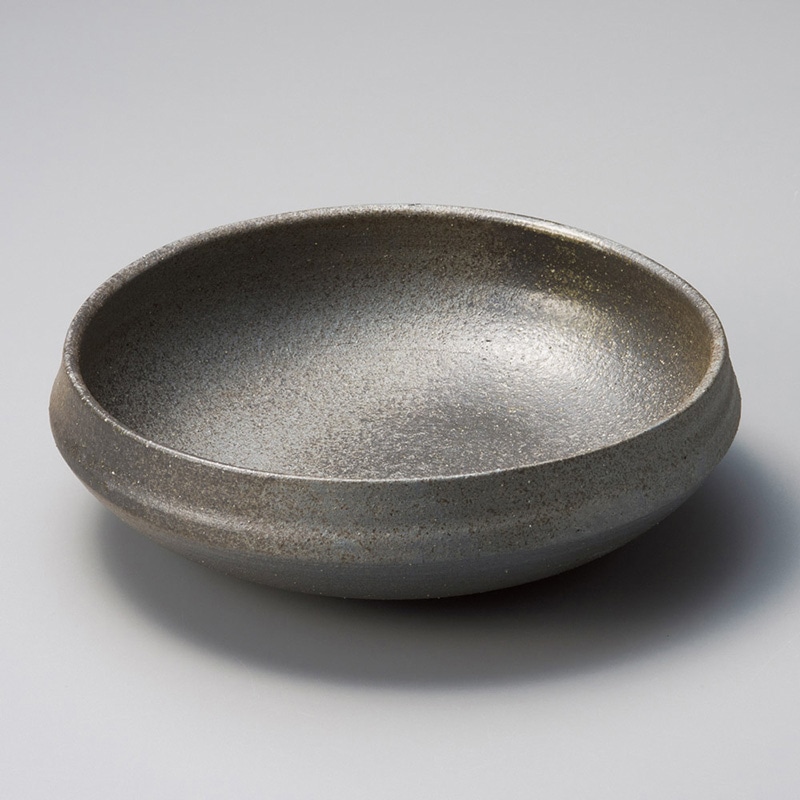 山万 02210-660 炭化8.3ひねり大鉢  1個（ご注文単位1個）【直送品】