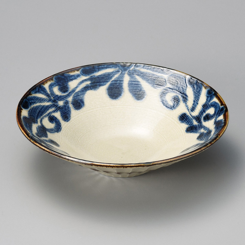 山万 01611-440 南風深皿 大 1個（ご注文単位1個）【直送品】