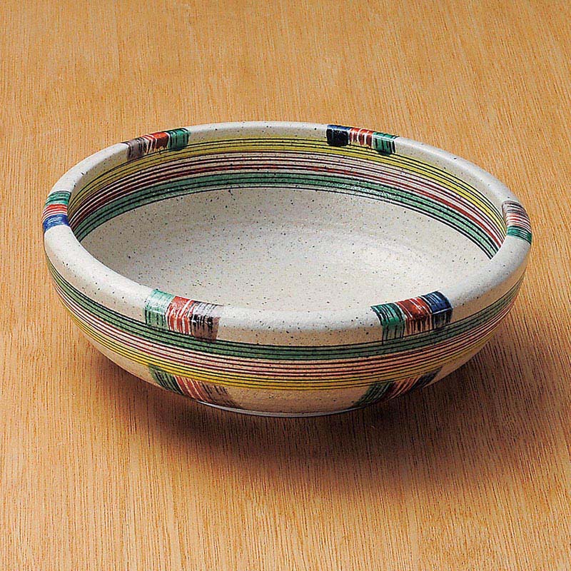 山万 02409-020 荒吹春日8.0盛鉢  1個（ご注文単位1個）【直送品】