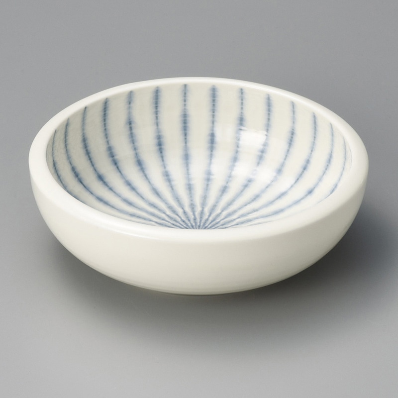 山万 02509-310 ひより白括り手8寸深鉢  1個（ご注文単位1個）【直送品】