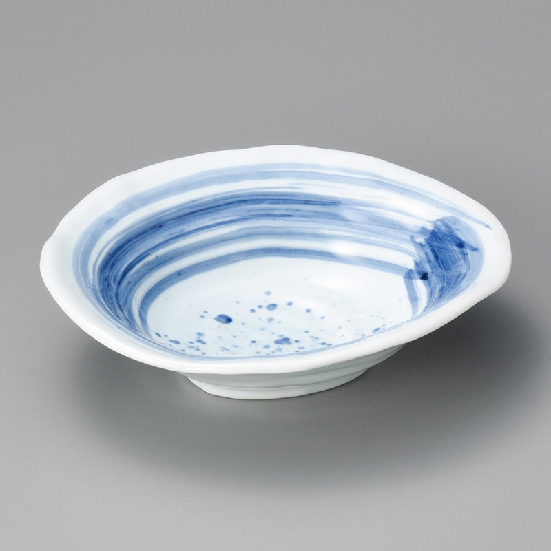 山万 02415-250 青の空うず巻盛鉢  1個（ご注文単位1個）【直送品】