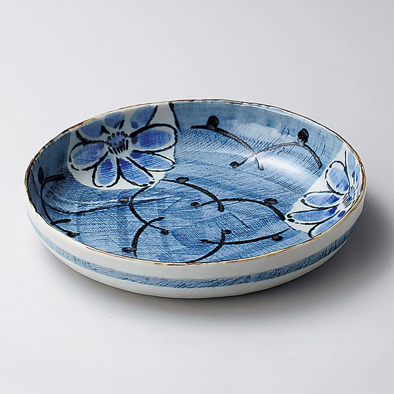 山万 02621-510 ごす濃花丸紋7.0パスタ鉢  1個（ご注文単位1個）【直送品】