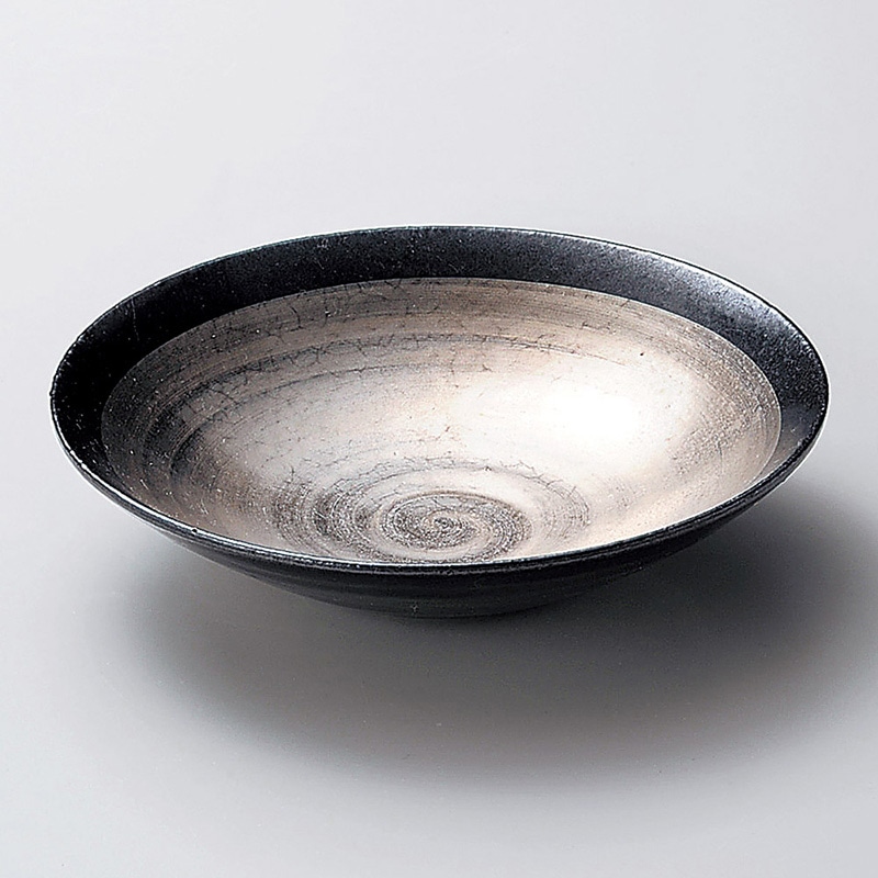 山万 02801-460 銀彩6.5浅鉢  1個（ご注文単位1個）【直送品】