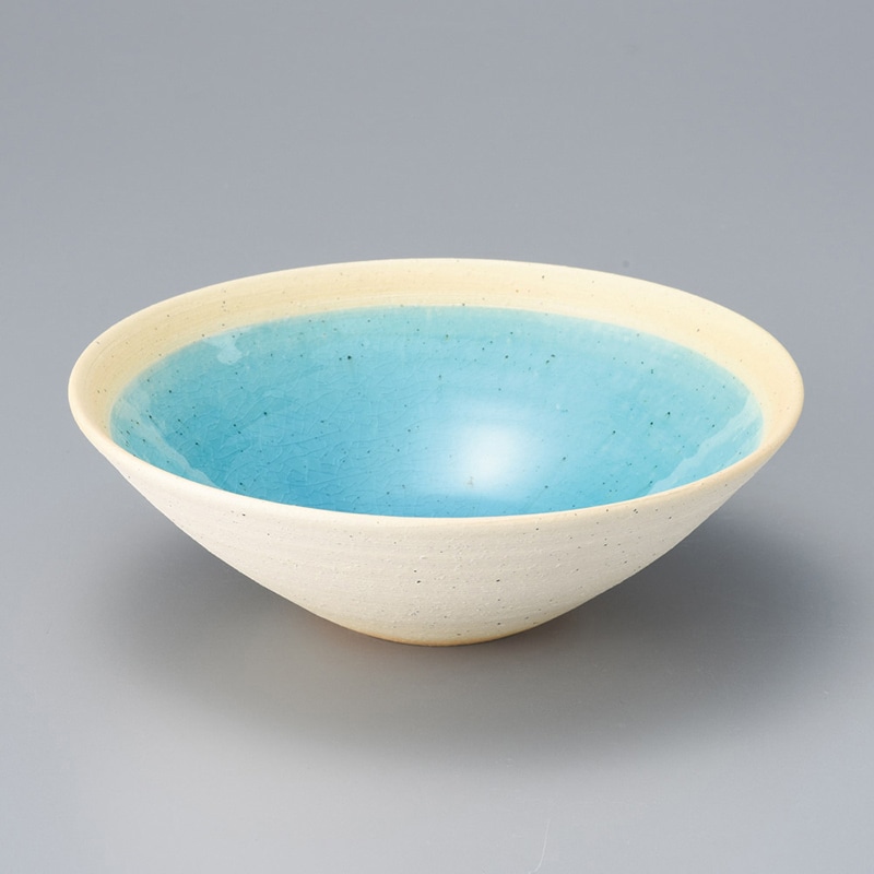 山万 02814-660 焼〆ブルー5.5丸鉢  1個（ご注文単位1個）【直送品】