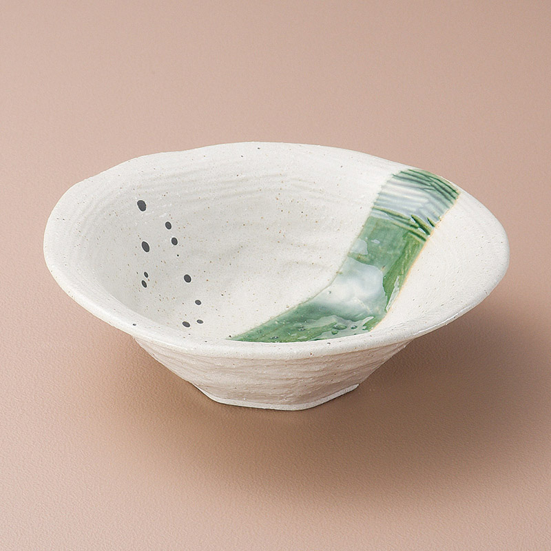 山万 02906-100 いなか道ストライプ7寸鉢  1個（ご注文単位1個）【直送品】