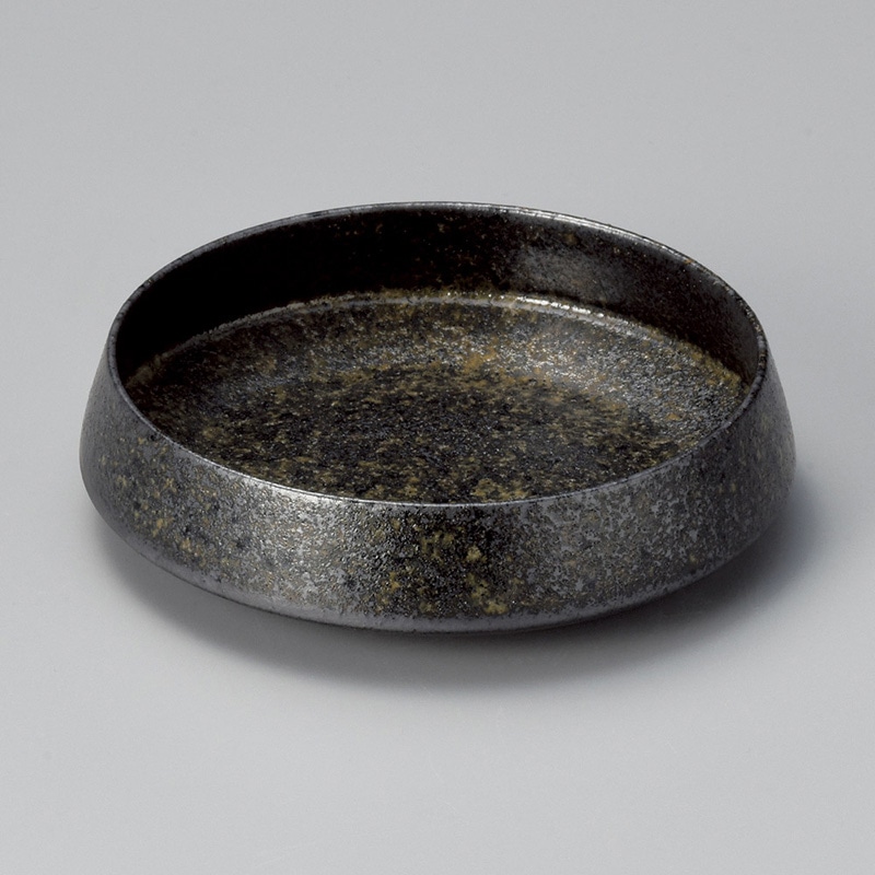 山万 03008-130 黒唐津くくり鉢(大)  1個（ご注文単位1個）【直送品】