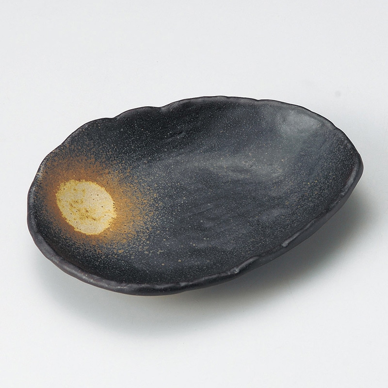 山万 03109-570 おぼろ備前7.0変形皿  1個（ご注文単位1個）【直送品】