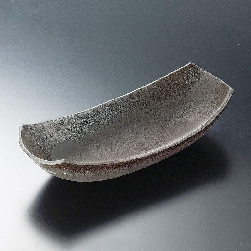 山万 03214-550 炭化土長鉢  1個（ご注文単位1個）【直送品】