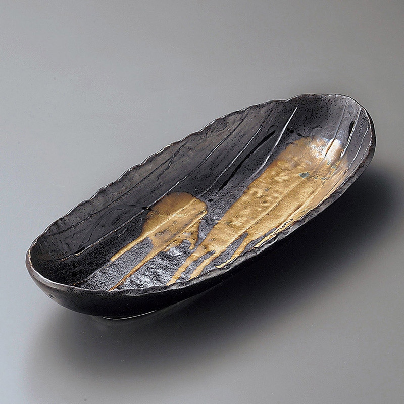 山万 03305-180 流木流しダ円長鉢(大)  1個（ご注文単位1個）【直送品】