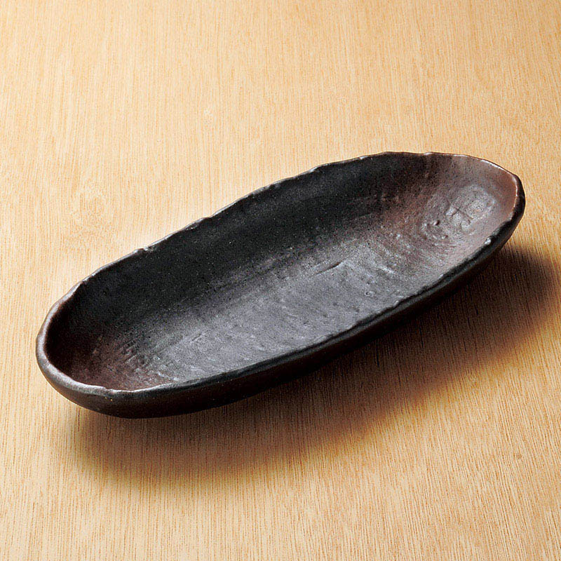 山万 03304-020 備前風石目10.0小判トレー 1個(ご注文単位1個)【直送品】