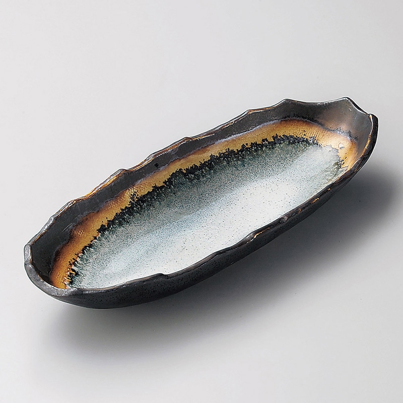 山万 03511-100 あかね舟型鉢 1個(ご注文単位1個)【直送品】