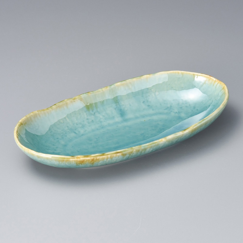 山万 03711-290 ヒスイ舟盛鉢 1個(ご注文単位1個)【直送品】