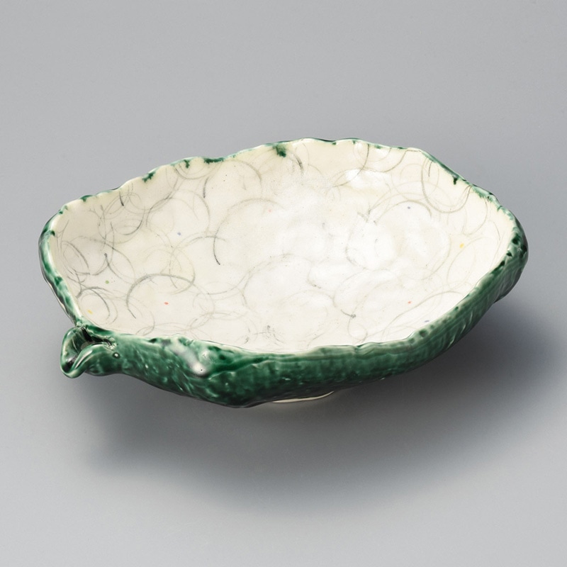 山万 03402-170 しゃぼん外織部大平鉢  1個（ご注文単位1個）【直送品】