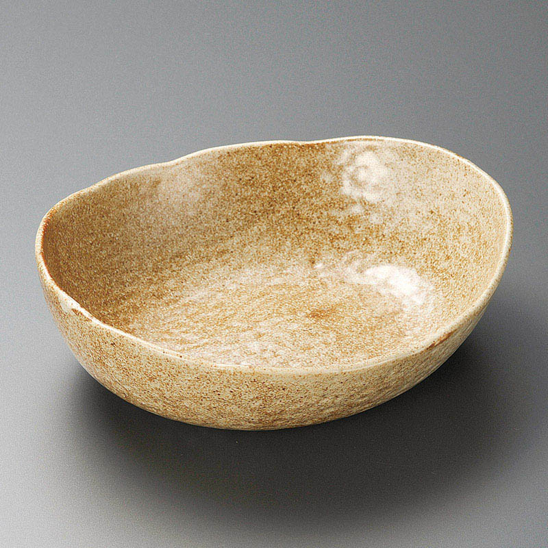 山万 03605-030 新粉引ダ円大鉢  1個（ご注文単位1個）【直送品】