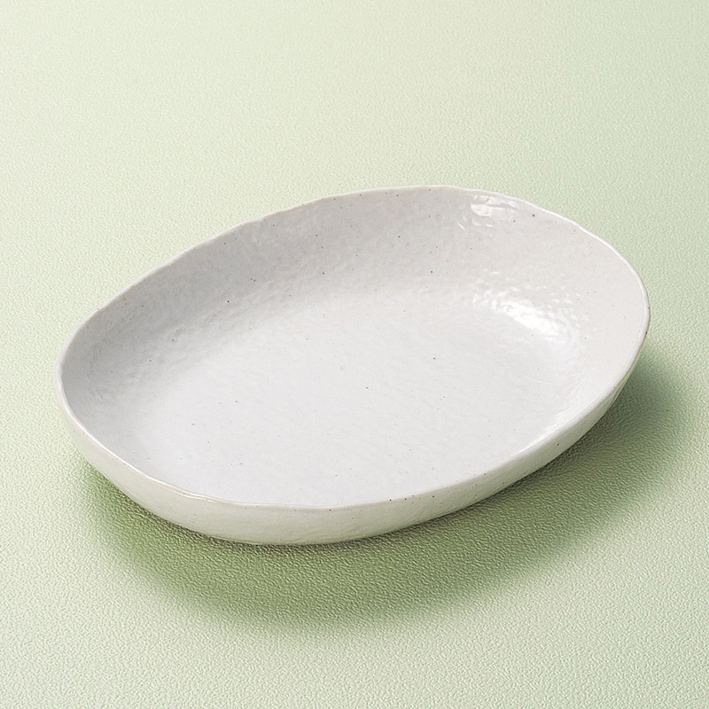 山万 03901-510 粉引楕円カレー鉢  1個（ご注文単位1個）【直送品】