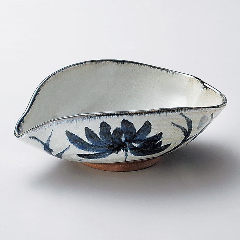 山万 03812-170 染付かいらぎハート型7.0鉢  1個（ご注文単位1個）【直送品】