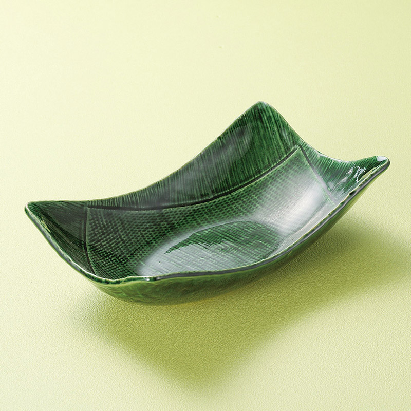 山万 03902-290 織部マス長角鉢  1個（ご注文単位1個）【直送品】