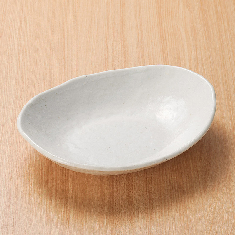 山万 03906-510 粉引小判鉢 大 1個（ご注文単位1個）【直送品】