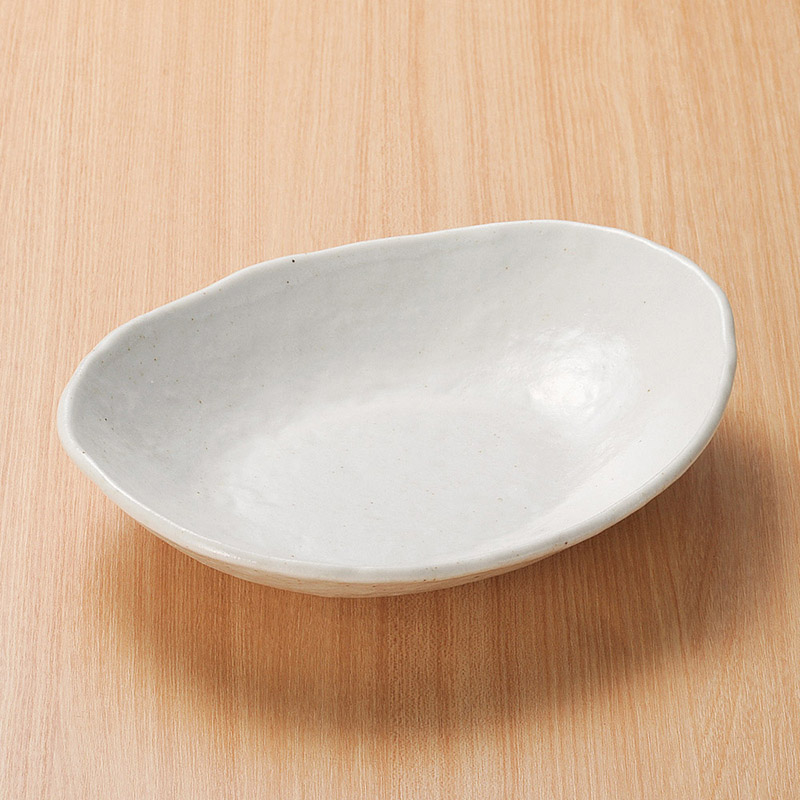 山万 03907-510 粉引小判鉢 小 1個（ご注文単位1個）【直送品】