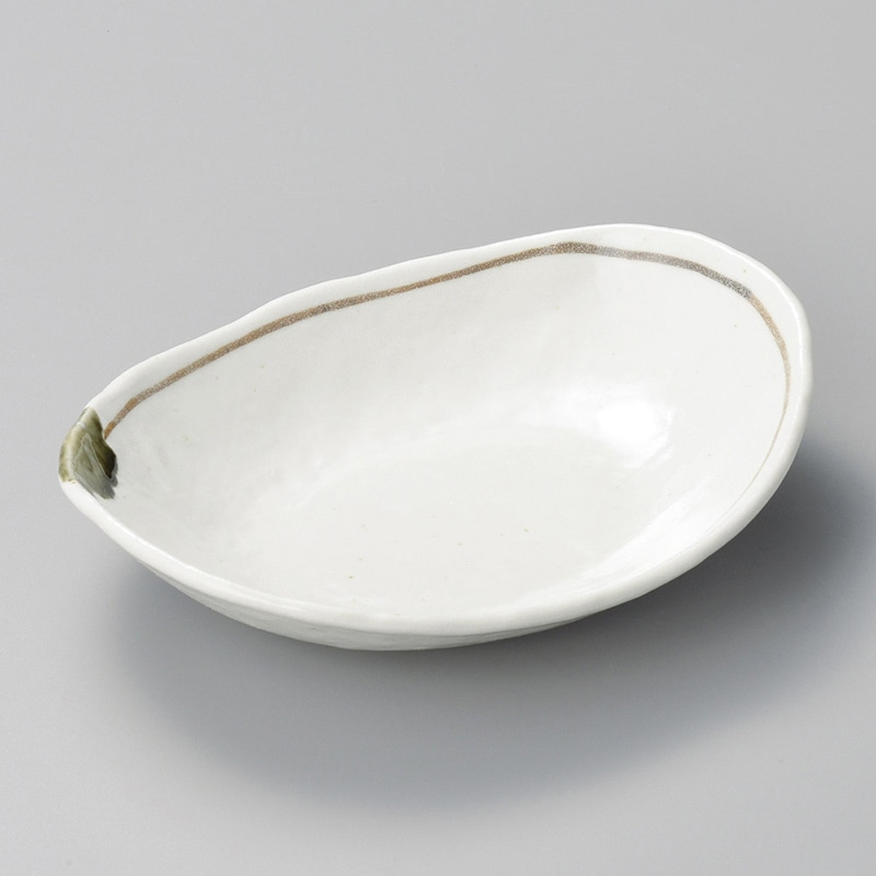 山万 03908-510 志野ライン小判鉢 大 1個（ご注文単位1個）【直送品】