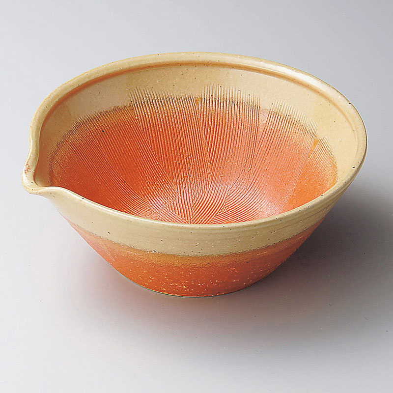 山万 04007-170 伊賀片口クシメ付7.0鉢  1個（ご注文単位1個）【直送品】