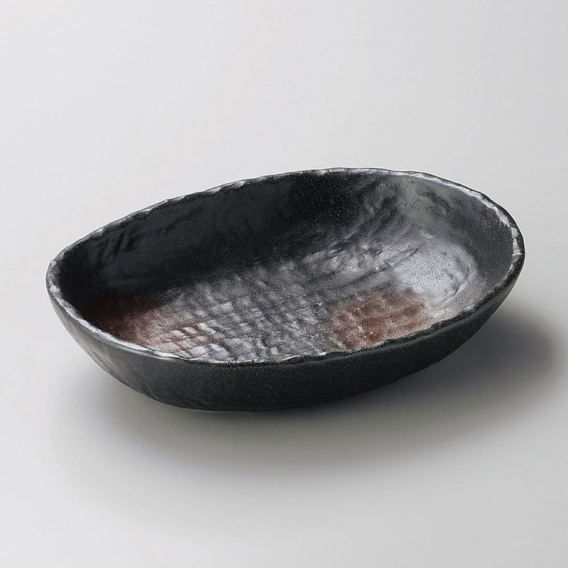 山万 04109-200 黒備前バスケット(大)  1個（ご注文単位1個）【直送品】