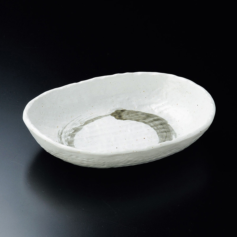 山万 03913-250 白マット水晶刷毛目バスケット  1個（ご注文単位1個）【直送品】